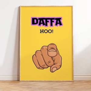Daffa Ho, Get Lost, Desi Art, Indian Wall Art, Hindi Print, South Asian Art, Pop Art, Desi Funny Poster, Retro, Punjabi Art, Humorous saying