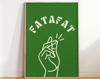 Fatafat, Desi Art, Indian Wall Art, Funny Hindi Print, South Asian Art, Pop Art, Desi Funny Poster, Retro, Punjabi Art, Humorous saying Art