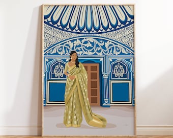 Arte indio, arte mural indio, arte desi, arte del sur de Asia, grabados indios, arte del Palacio de la Ciudad de Jaipur, arte tamil, pinturas indias, arte mural de Jaipur