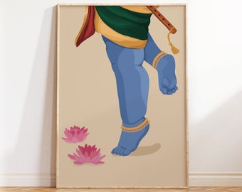 Baby Krishna feet Art, Bala Krishna Art, Cute Lord Krishna Art, Chinni Krishna, Desi Art, Indian Art, Hindu God, Ethnic Art, Pooja Room Art