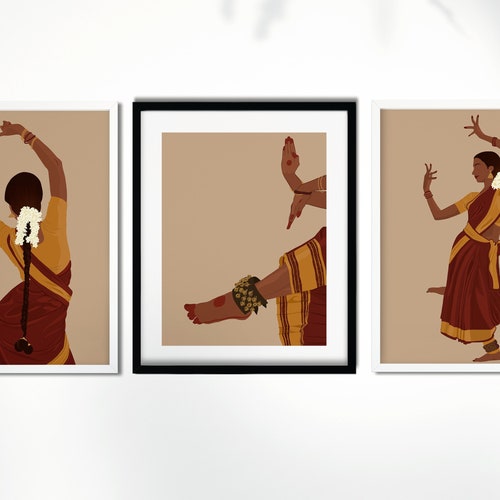 Indian Art Indian Woman Art Indian Wall Art South Asian Etsy India