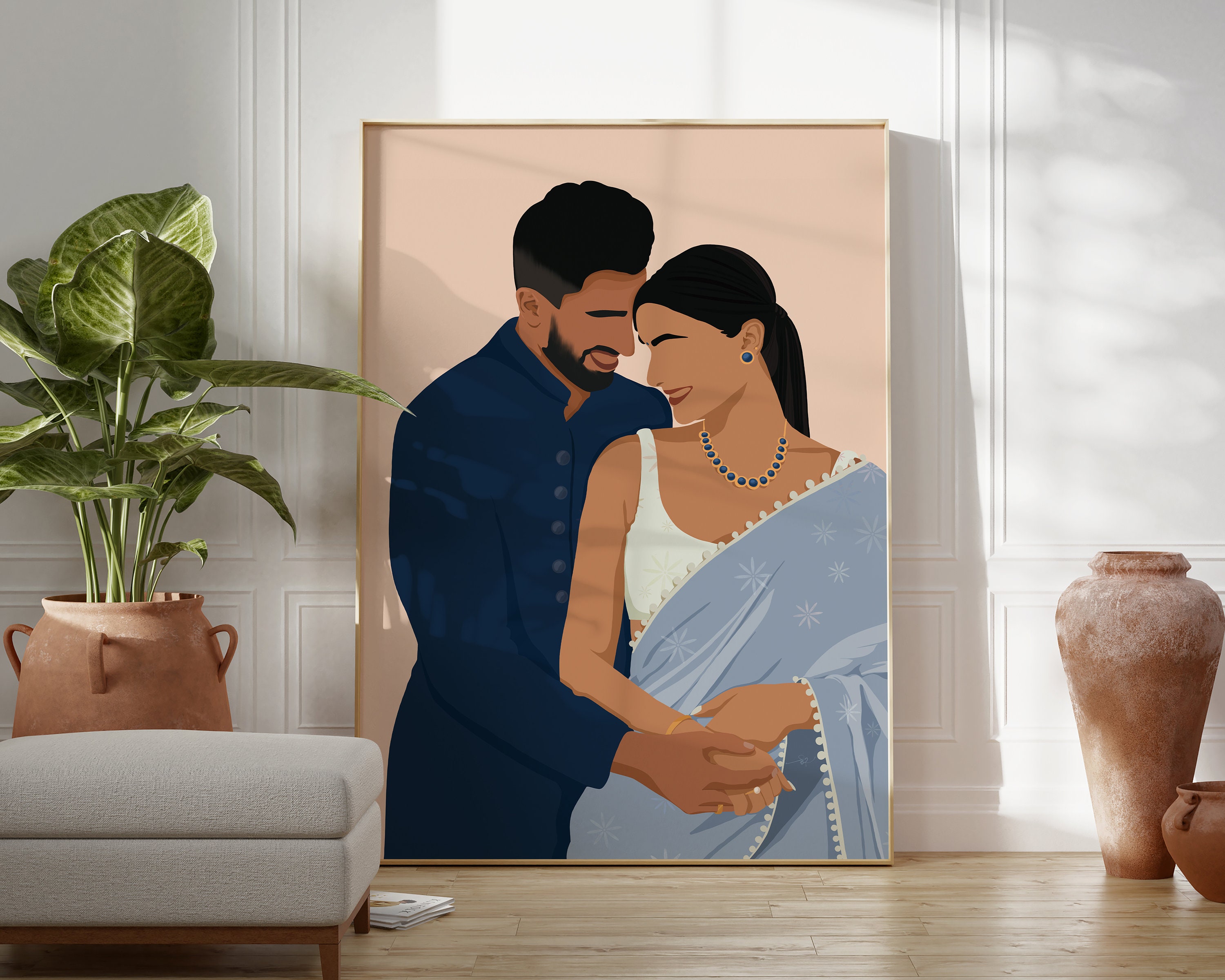 Shubha Gokhale (1959~)コラージュアート「Couple」真作 il_fullxfull.5248691516_3hhy.jpg