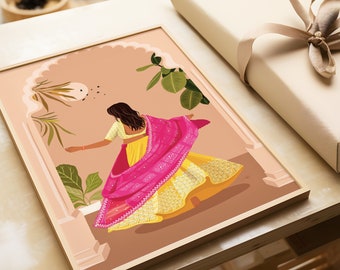 Indian Art, Desi Art, Indian Wall Art, South Asian Art, Asian Art