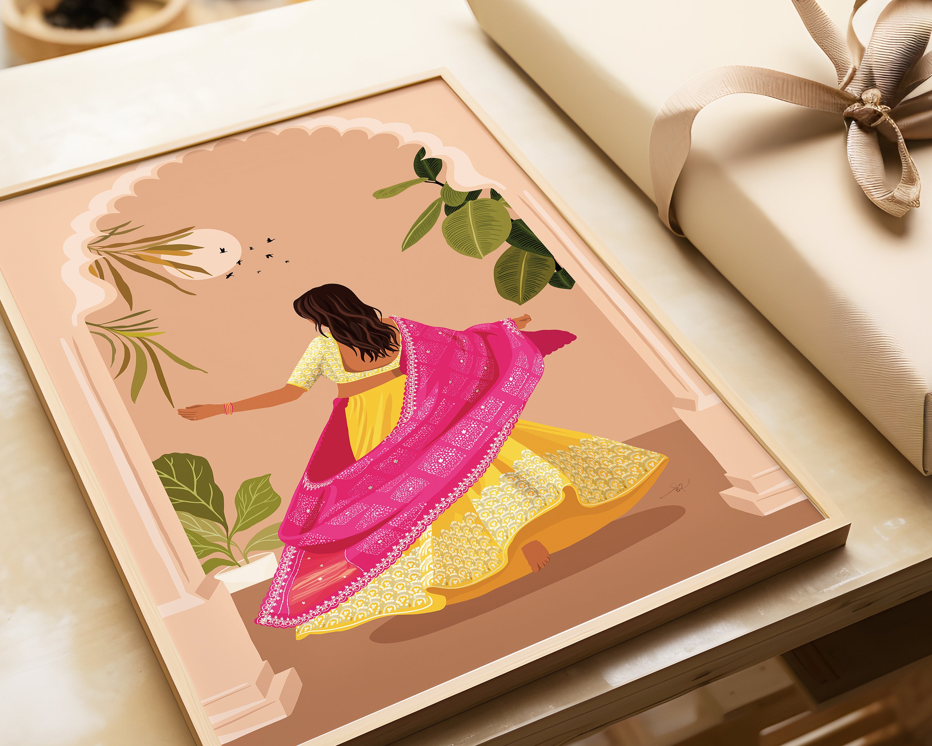 Indian Art, Desi Art, Indian Wall Art, South Asian Art, Asian Art