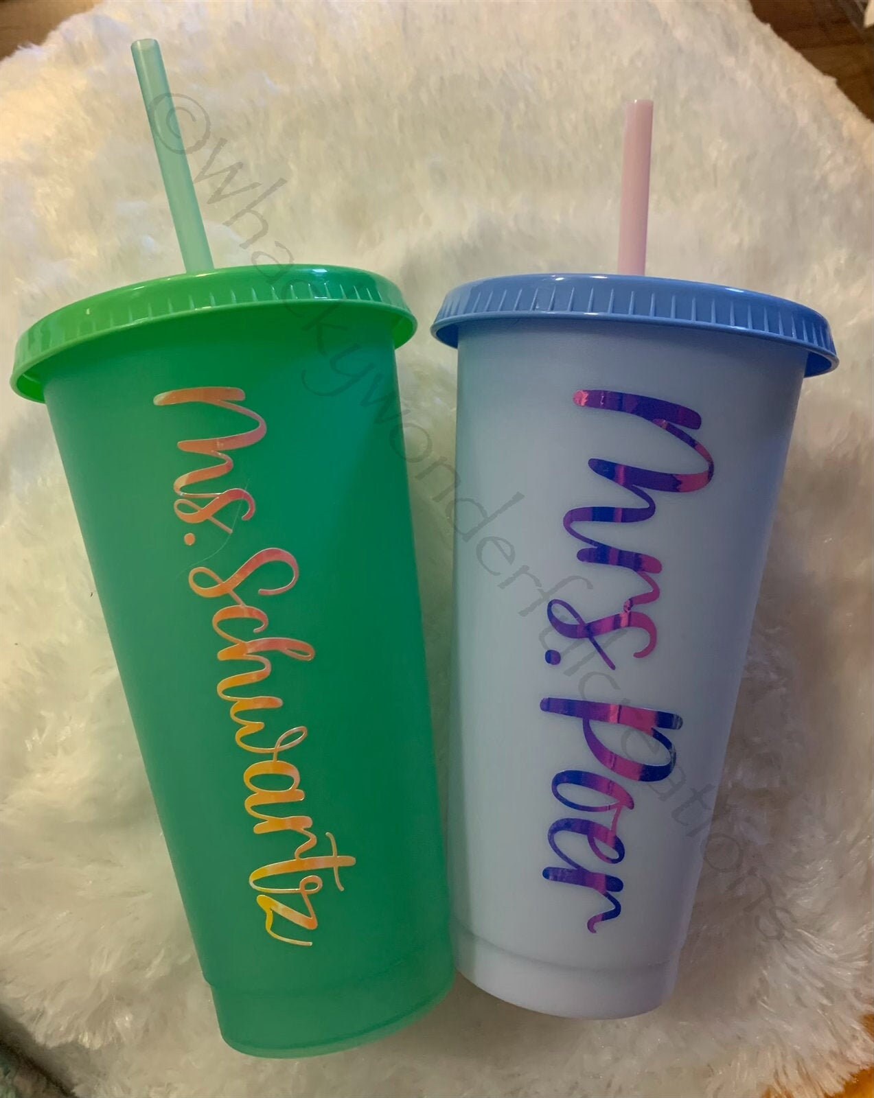 Personalized Color Changing Tumblers Etsy