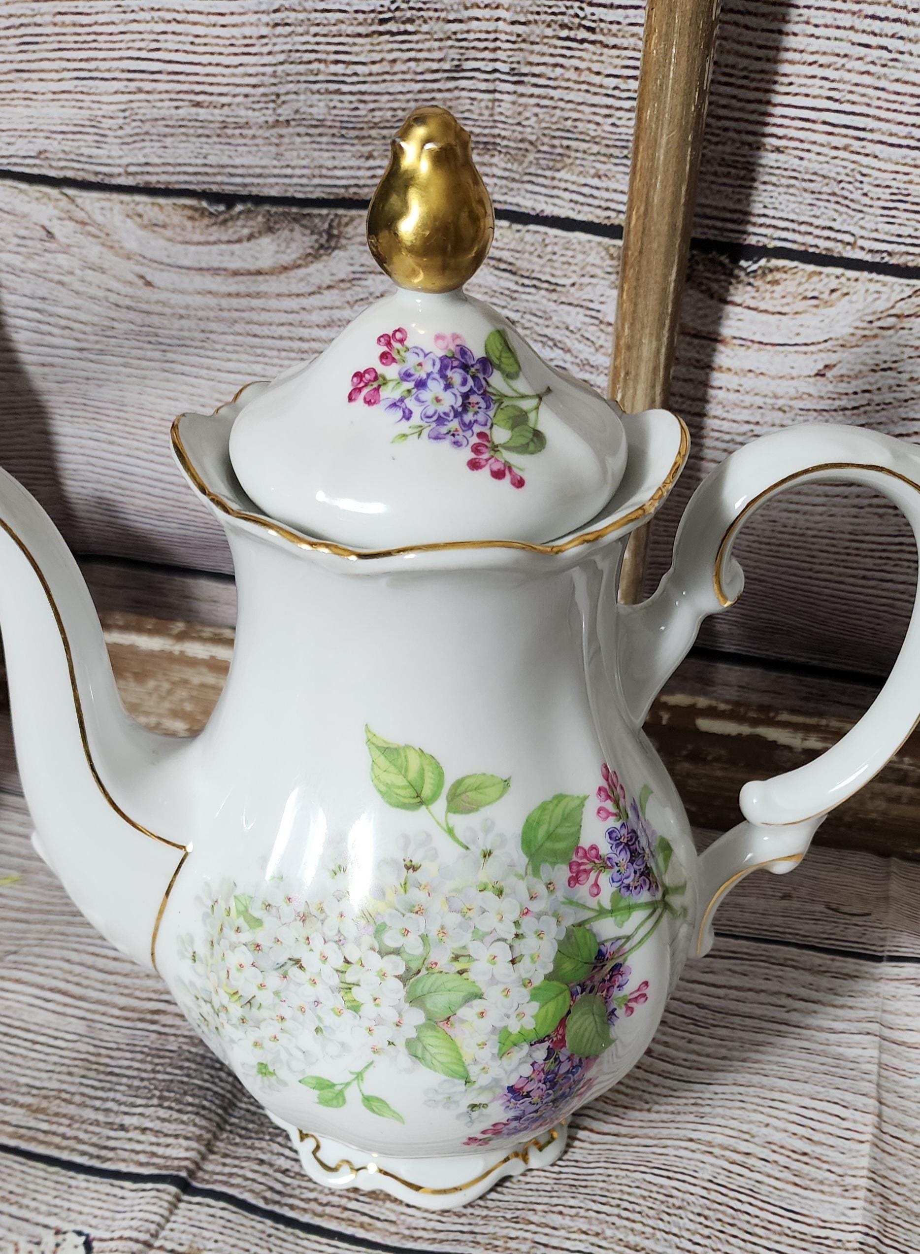 ミッタータイヒ ライラック柄 6カップ コーヒーポット 蓋付き - Etsy 日本