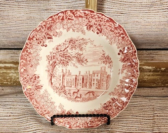 J & G Meaken England Dessert/Pie Plate Vintage ~Vintage "Penshurst Place" Fine China Plate