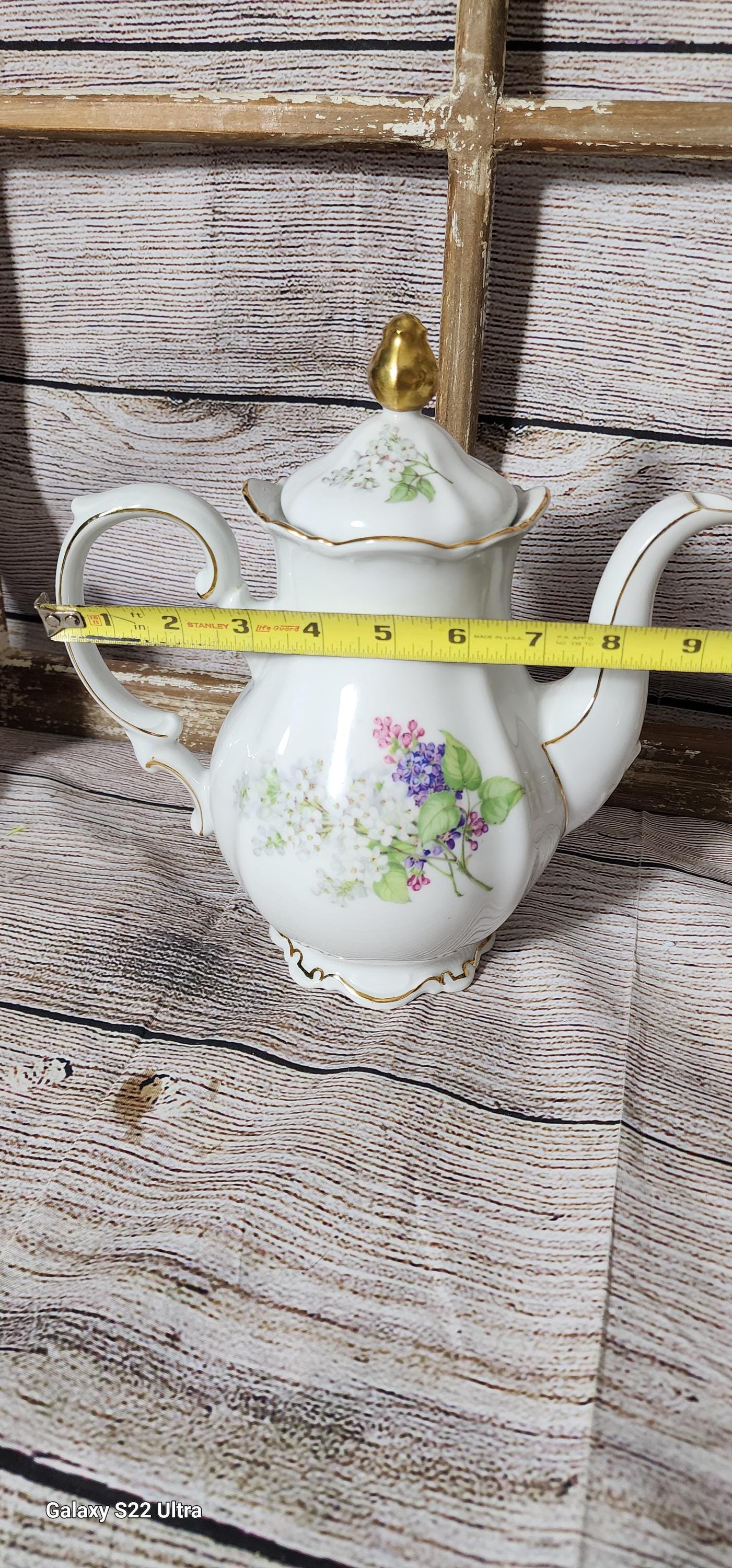 専用　ミッタータイヒ/Mitterteich　ライラック♡20cmプレート6枚 ミッタータイヒ ライラック柄 6カップ コーヒーポット 蓋付き - Etsy 日本