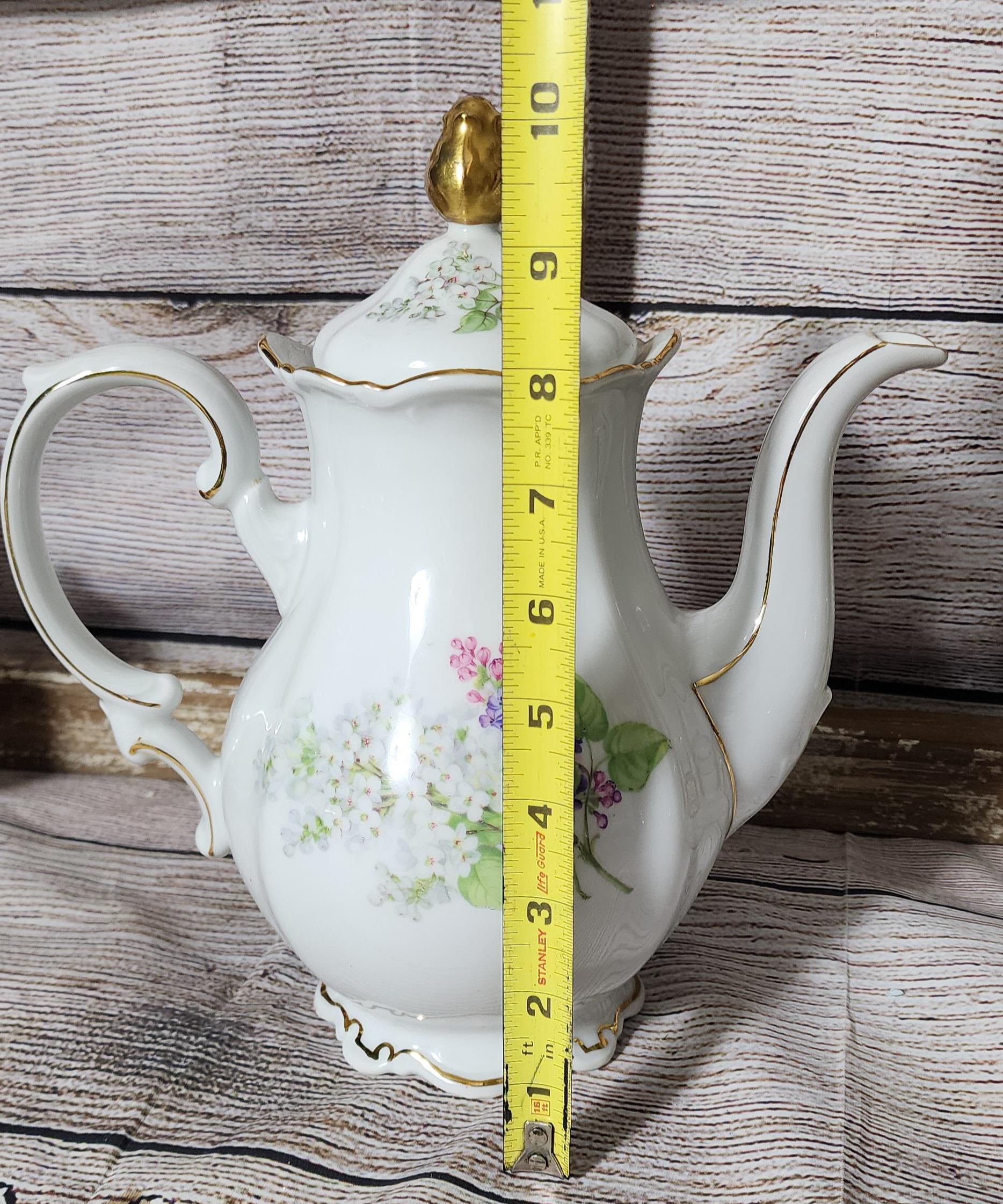 ミッタータイヒ ライラック柄 6カップ コーヒーポット 蓋付き - Etsy 日本