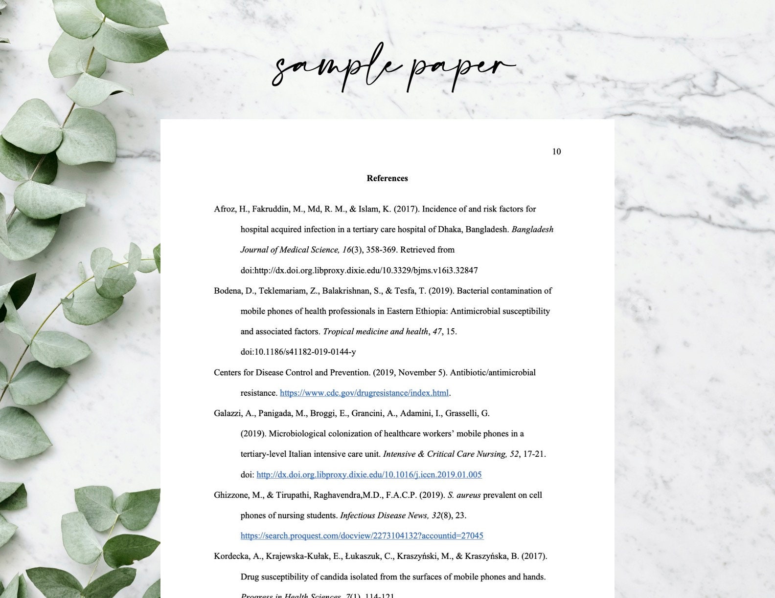 APA Template 7th Edition With Instructions and Sample Paper| Instant ...