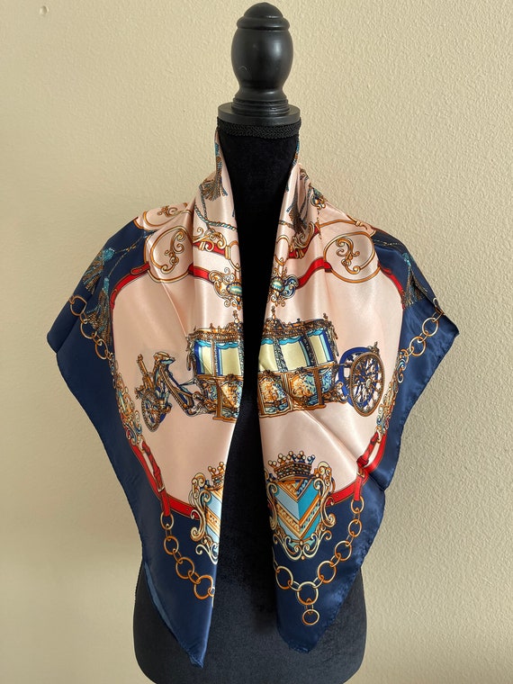 Women Silk Scarf - Neck Scarf - Head Scarf - Hand… - image 5