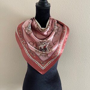 Manifesto Bandana Silk Bandeau Scarf for Woman in Ivory/pink Pp