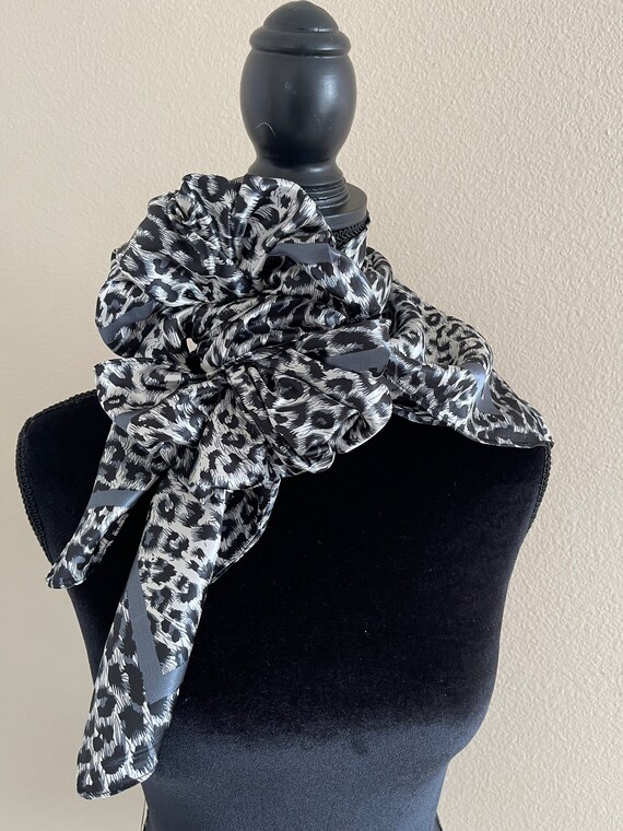 Leopard Print Scarf - Women Neck Scarf - Head Scarf -… - Gem