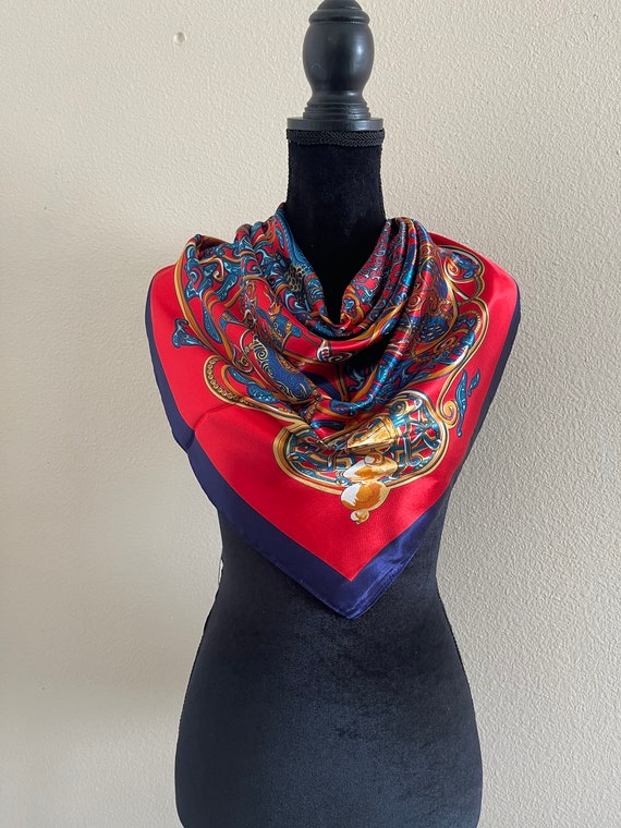 Women Neck Scarf - Bright Silk Scarf- Scarf - Hair