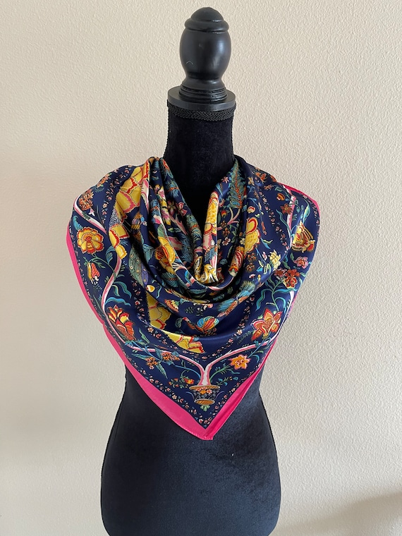 Vintage SILK SCARVES COLLECTION - Designer scarves - High end