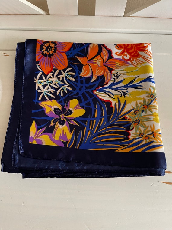 Floral Scarf - Handbag Scarf - Square Scarf - Wom… - image 10
