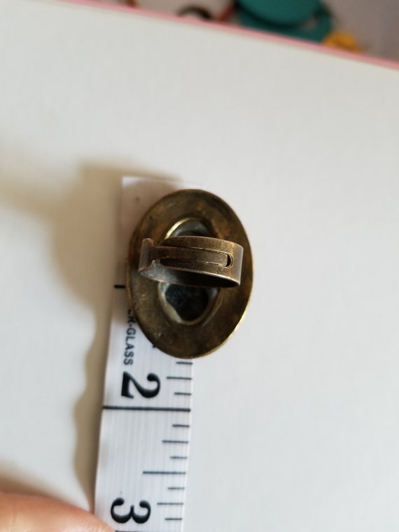 LABRADORITE RING -Adjustable Ring - Bronze Ring -… - image 4