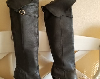 tall flat boots