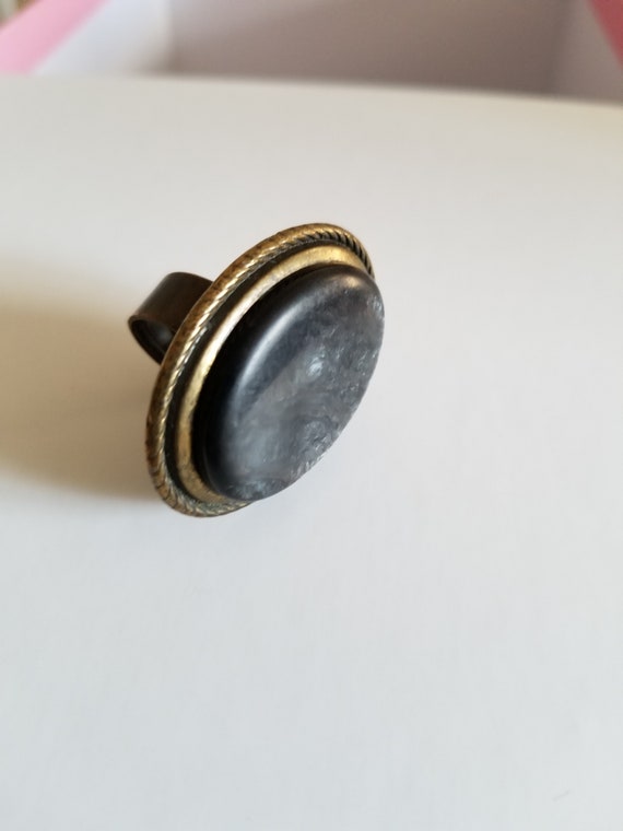 LABRADORITE RING -Adjustable Ring - Bronze Ring -… - image 7