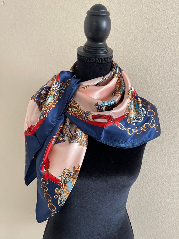 Women Silk Scarf - Neck Scarf - Head Scarf - Hand… - image 7