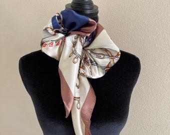 Vintage Inspired New Scarf - Women Square Silk Scarf
