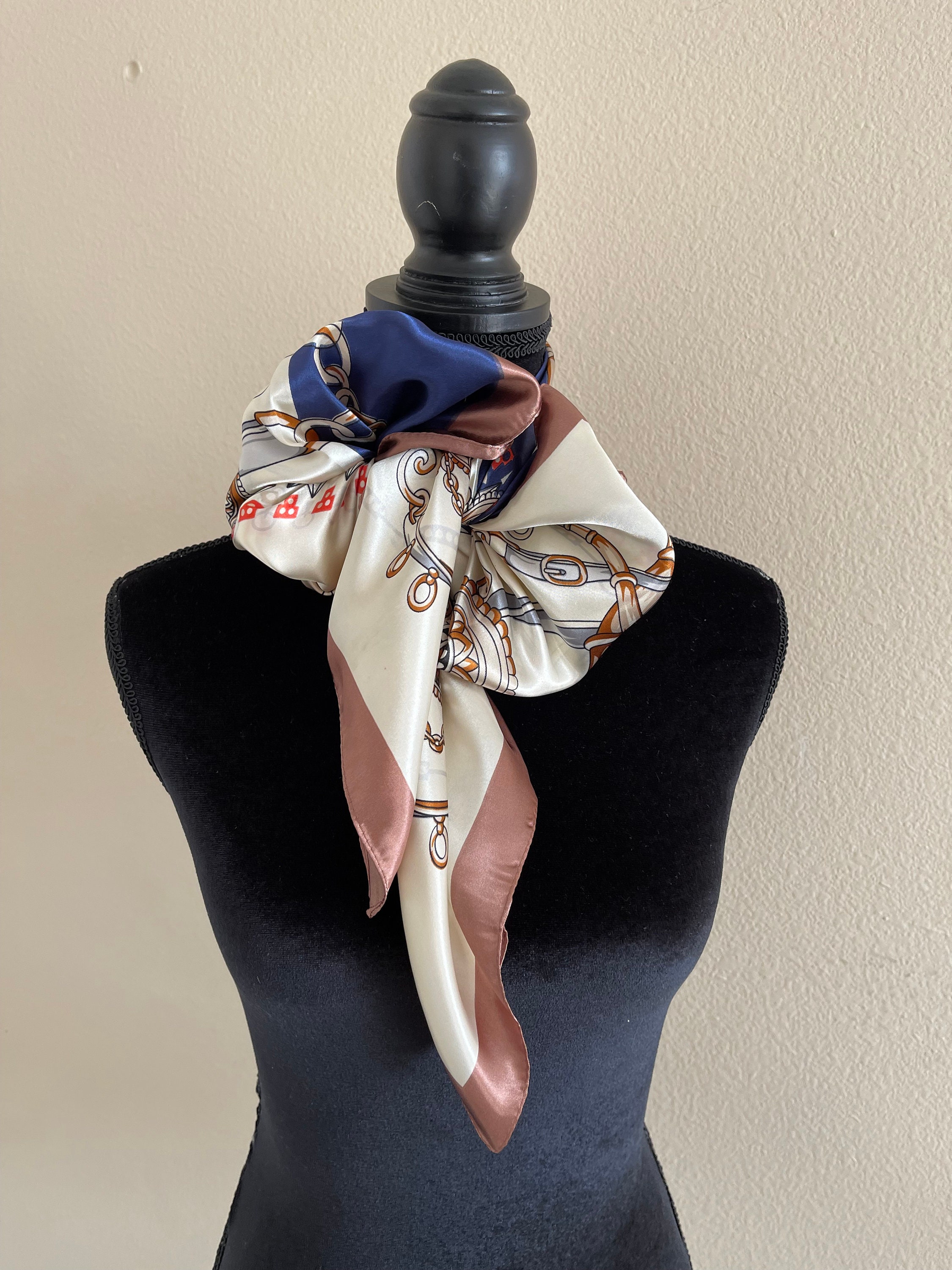 Vintage Inspired New Scarf - Women Square Silk Scarf