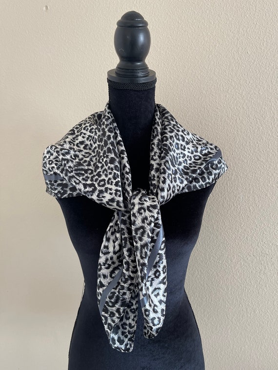 Leopard Print Scarf - Women Neck Scarf - Head Scarf -… - Gem
