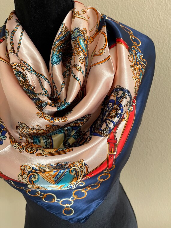 Women Silk Scarf - Neck Scarf - Head Scarf - Hand… - image 8