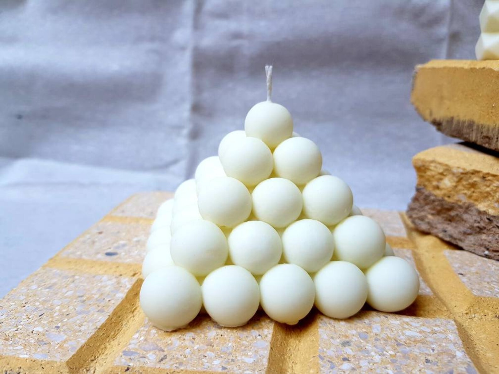 Pyramid Candle /Bubble Candle/Triangle Candle/Soy Wax Etsy