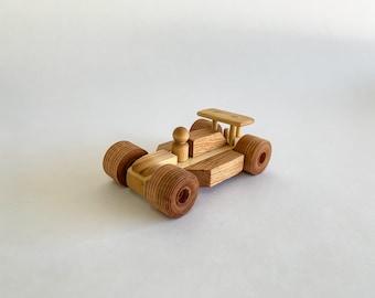 F1 Racer Wooden Formula 1 Toy Car, Wooden Race Car, Wood Toy Car, Wooden Toy Racer