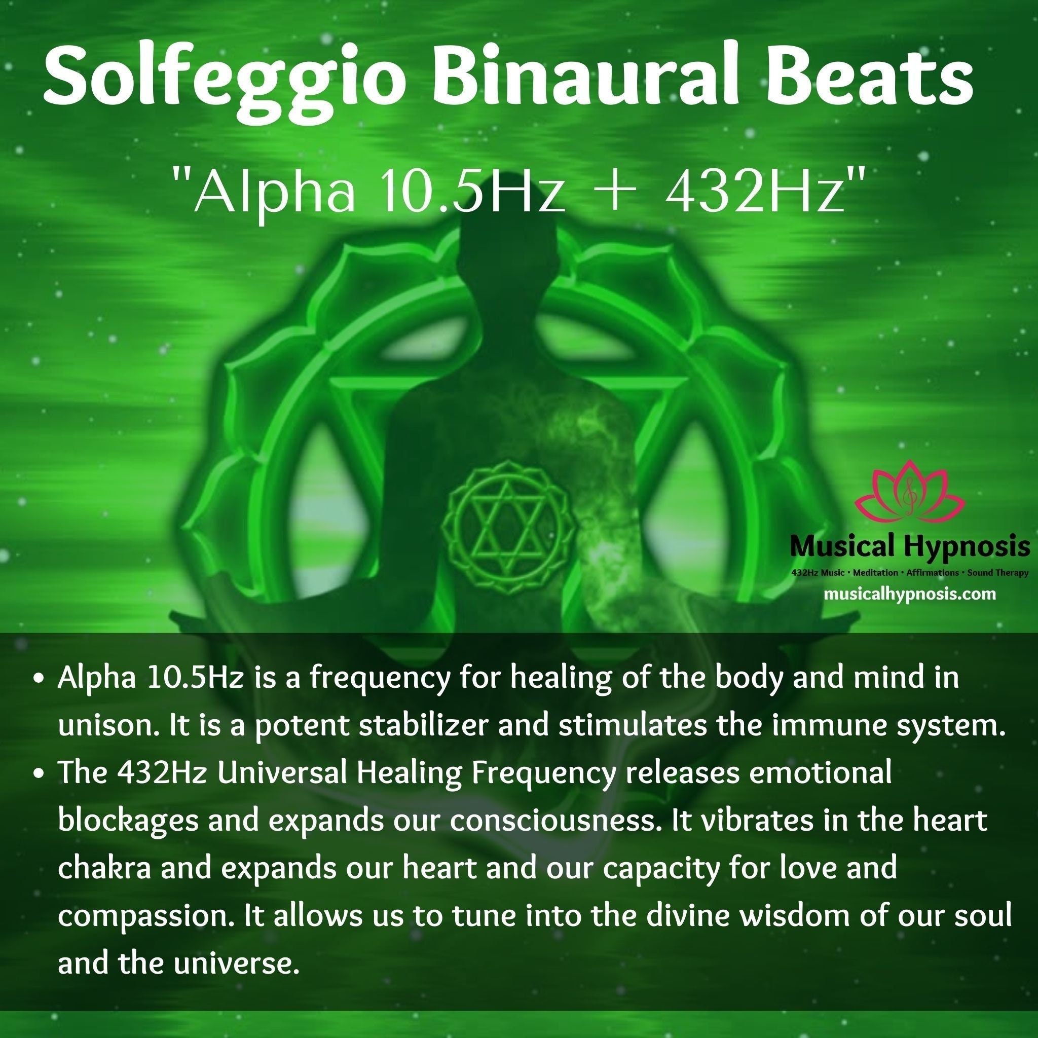 432 Hz Frequency Benefits Chakra Alpha 10.5hz 432hz Universal Healing Binaural Beats: - Etsy