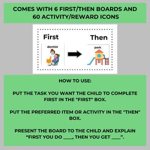 Visual Child Not First First/then Board Visual Support Visual Schedule ABA Autism Resource ...