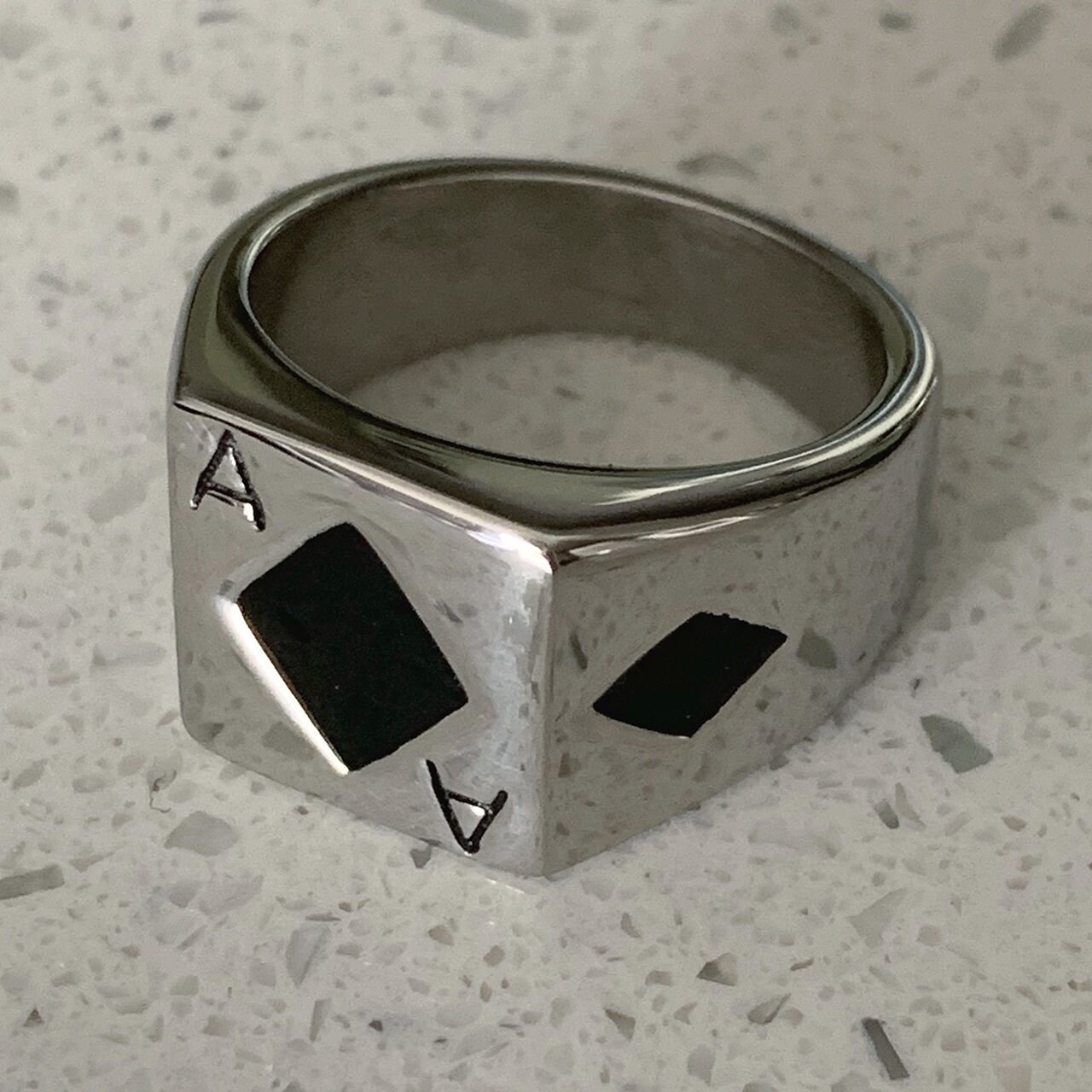 Ace of Diamonds Ring! Stainless Steel Ring Sizes 6-12