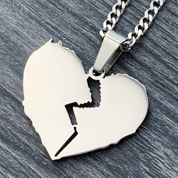 Broken Heart Necklace Polished 