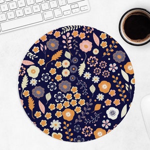Cute Floral Mousepad | Floral Mouse Pad | Desktop Mousepad | Aesthetic Office Decor for Women | Home Office