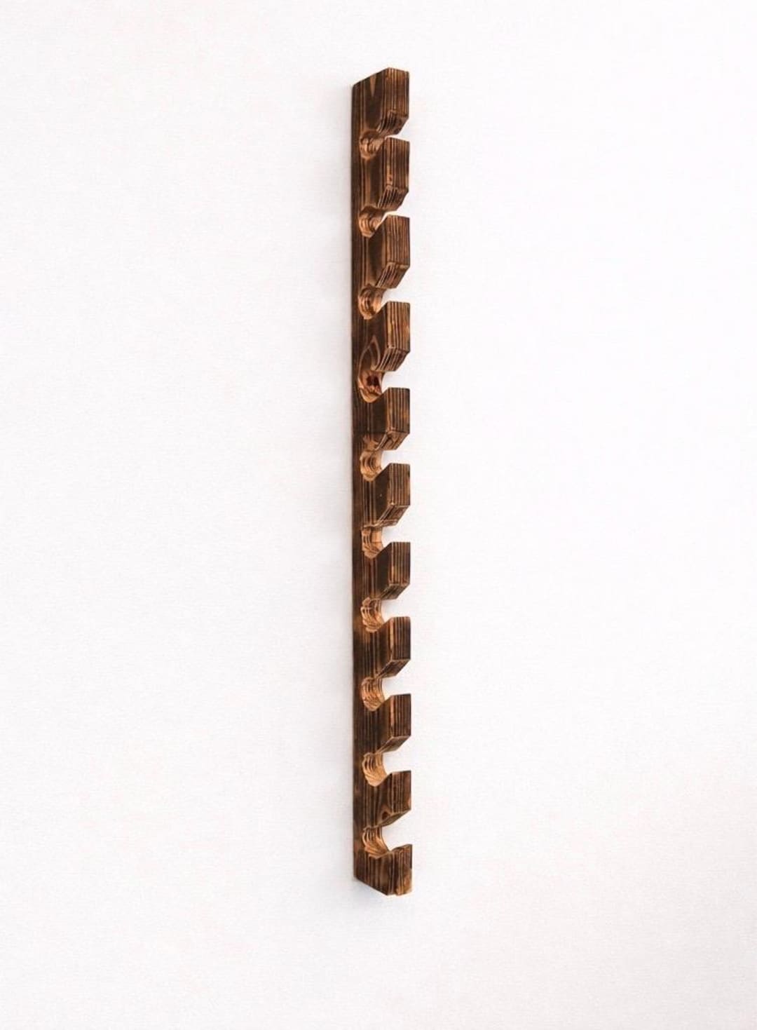 Wall Mounted Hat Rack | Wooden Baseball Cap Holder | Rustic Wood Hat Organizer | Farmhouse Entryway Storage | Gift for Him