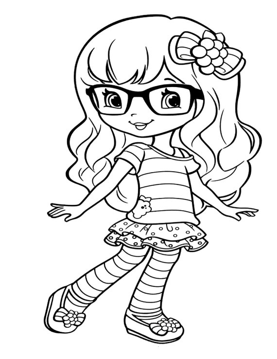 New Strawberry Shortcake And Friends Coloring Pages
