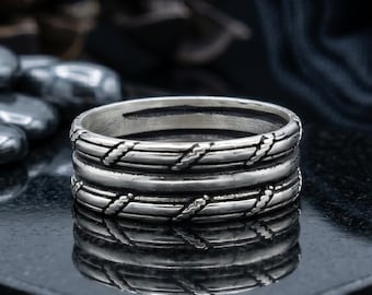 Obrączka ślubna o średnicy 7,5 mm, pierścionek zaręczynowy ze srebra próby 925, ręcznie grawerowana obrączka w stylu vintage, prezent ślubny