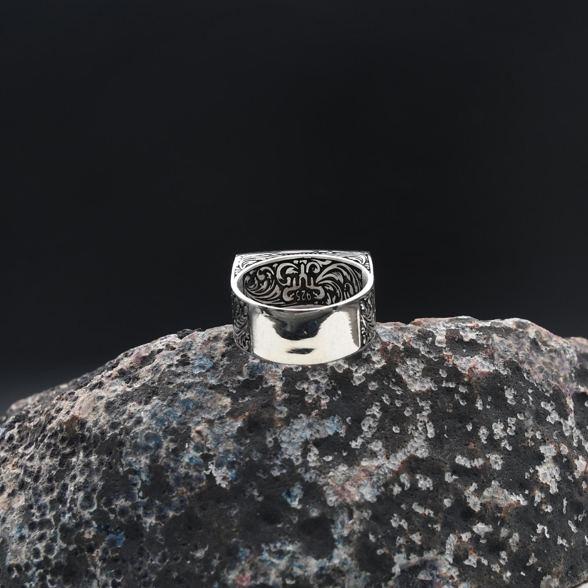 Hasbinallah Ring, Handmade Sterling Silver Ring, Rings for Muslim