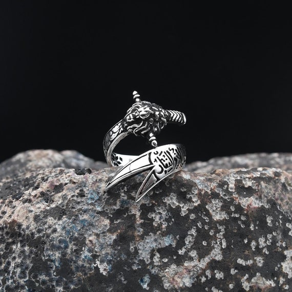 SILVER925 SWORD DESIGN RING/シルバー/リング Amazon.com: Silver Double Sword Ring, Silver Zulfiqar Sword