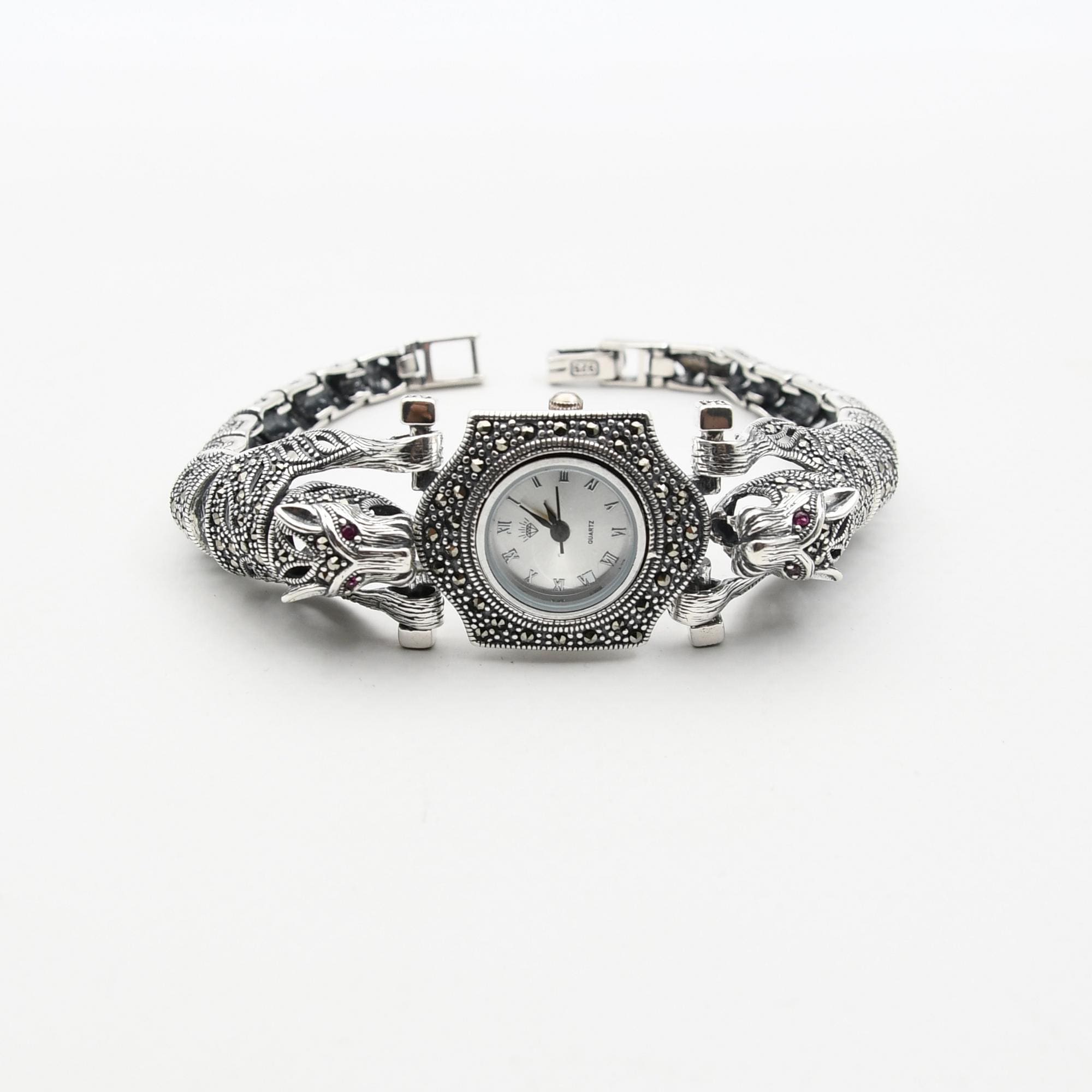Panther Luxury Silver Women\'s Watch Peugeot Womens Watch - 20x22mm Silver-Tone Panthere Link  main image 4