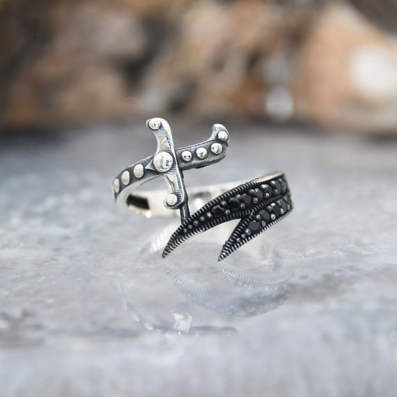 Zulfiqar Silver Ring 925 Sterling Silver Ring Sword Ring