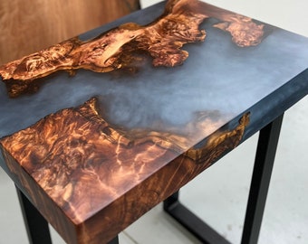 redwood end table