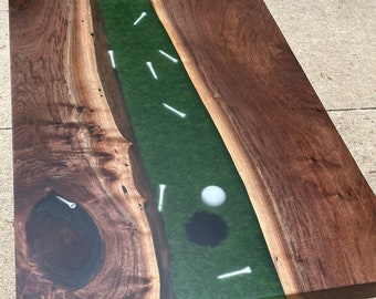 Walnut golf coffee table