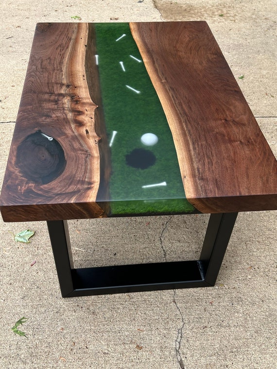 Walnut Golf Coffee Table Etsy