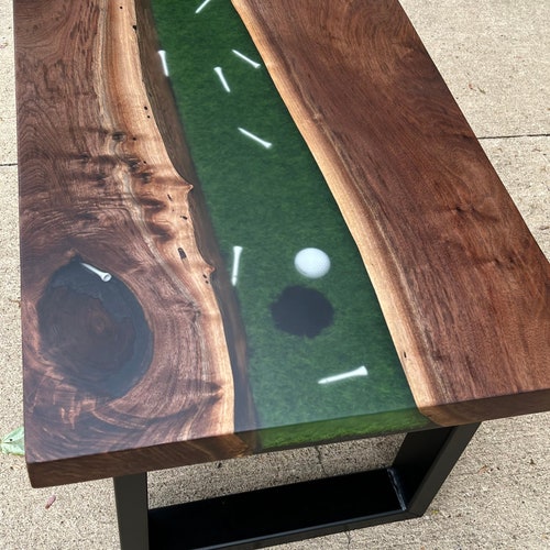 Walnut Golf Coffee Table Etsy