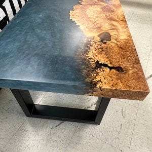 Maple burl coffee table