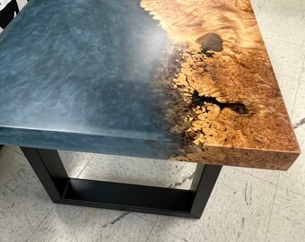 Maple burl coffee table