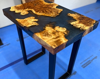 Epoxy end table