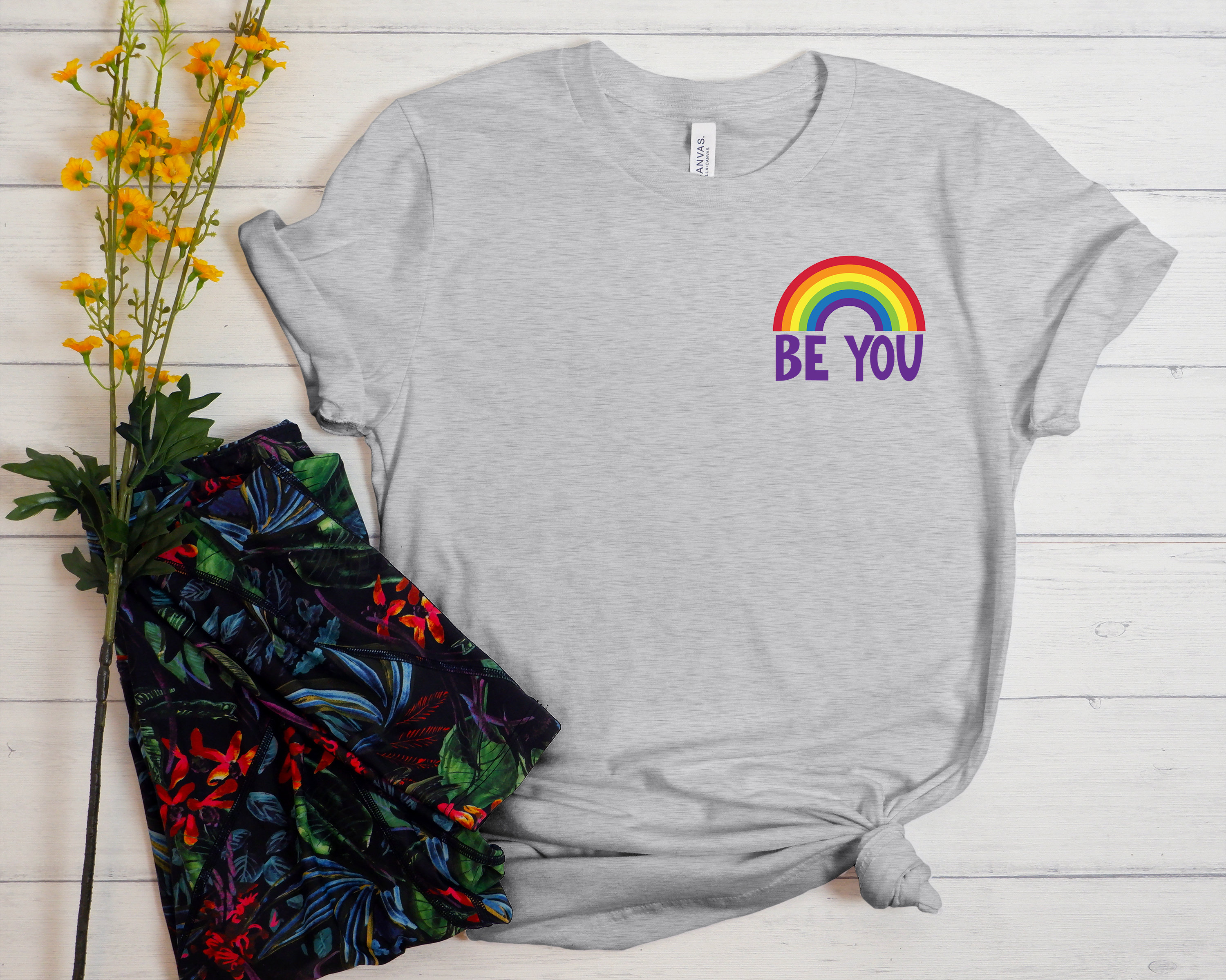 Be You T-Shirt, Rainbow Pride T-Shirt, LGBTQ T-Shirt, Gay Pride T-Shirt, Be You Pride T-Shirt, Pride T-Shirt, Pride T-Shirt Womens
